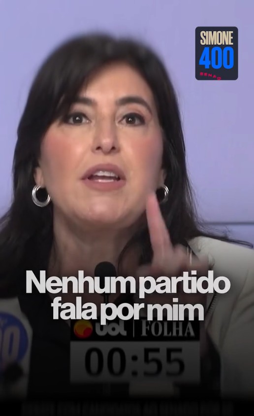 Nenhum partido e nenhum homem falam por mim