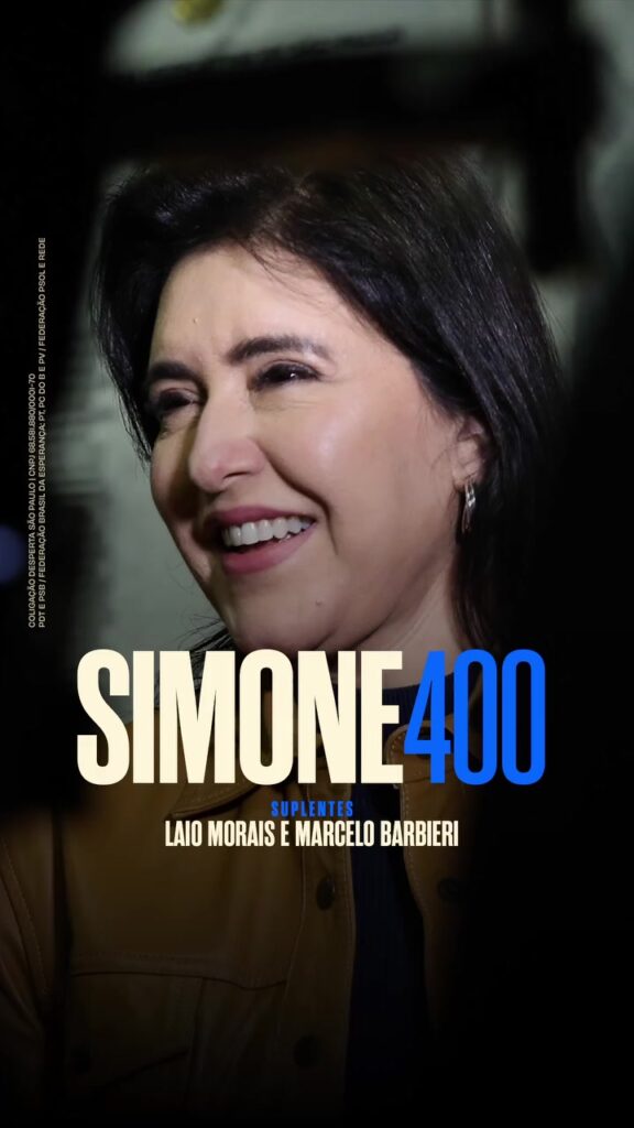 Para o Senado, vote Simone 400